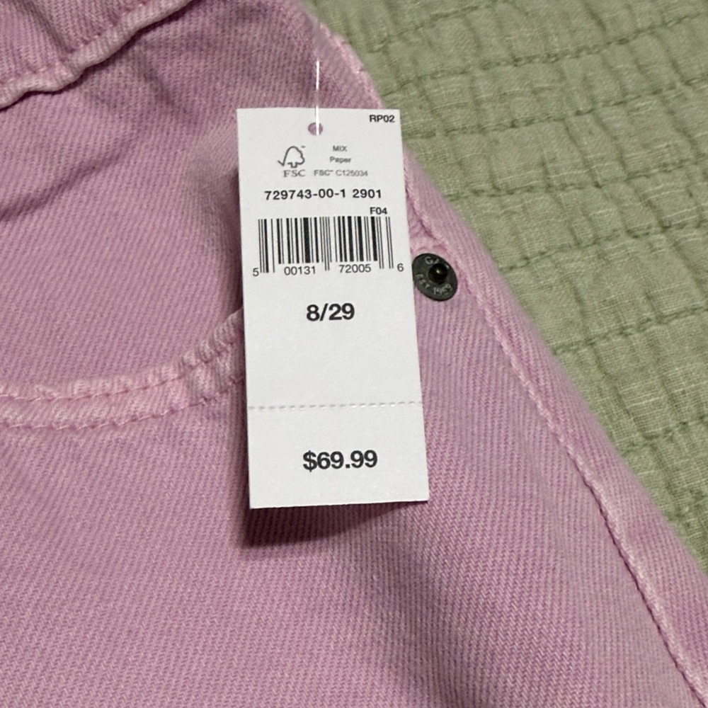 NWT GAP Light Pink Button-Front Pencil Skirt - Picture 6 of 6